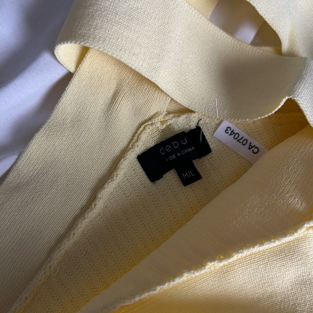 Butter Yellow Women's Cross-Strap Top - Picture 3 of 3